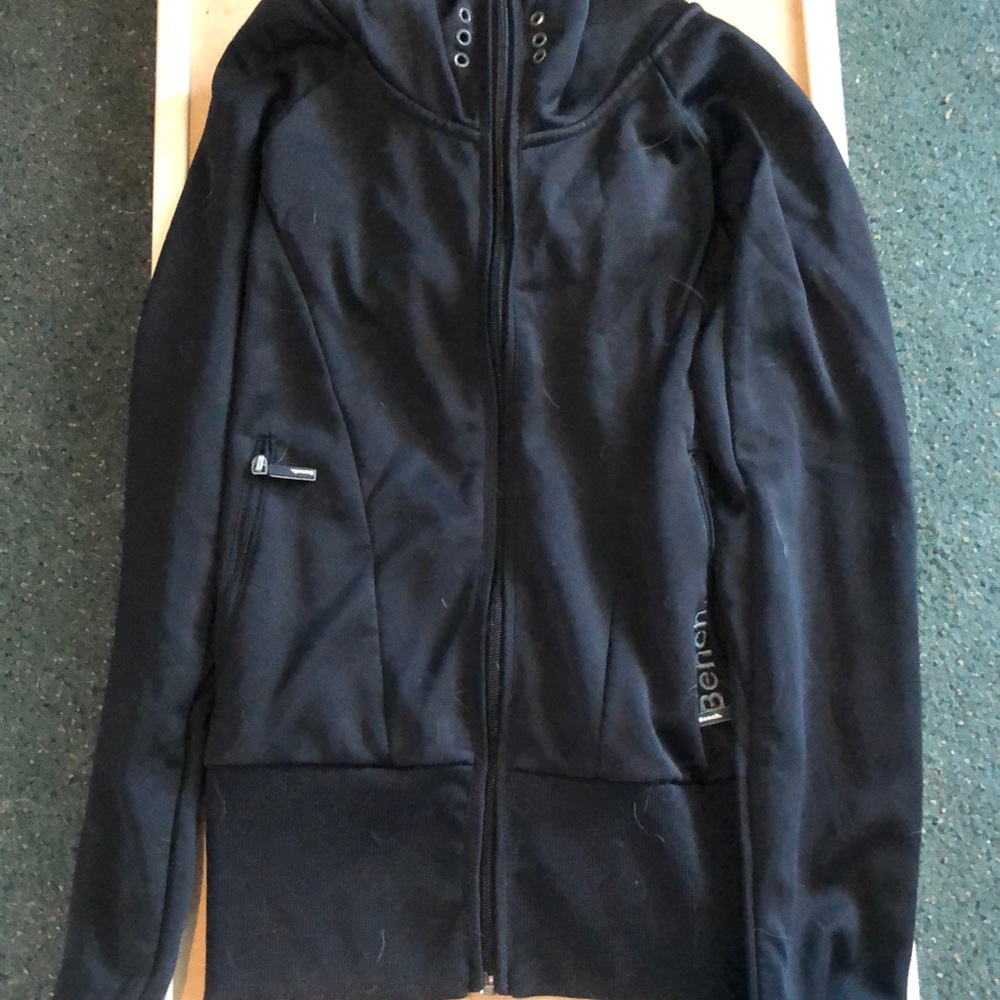 Black zip up sweater